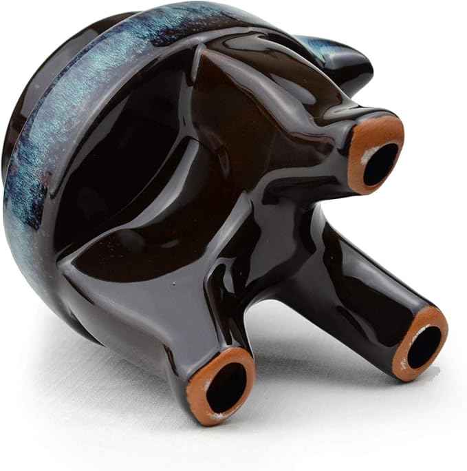 Chinese Gongfu Tea Gift Set, Service Automatic Stone-Mill Design Handmade Ceramics Tea Pot 6 Cups Japanese Kung Fu Tea for Adults Men Women Tea Ceremony Party Home Office Decor (colorfuly)