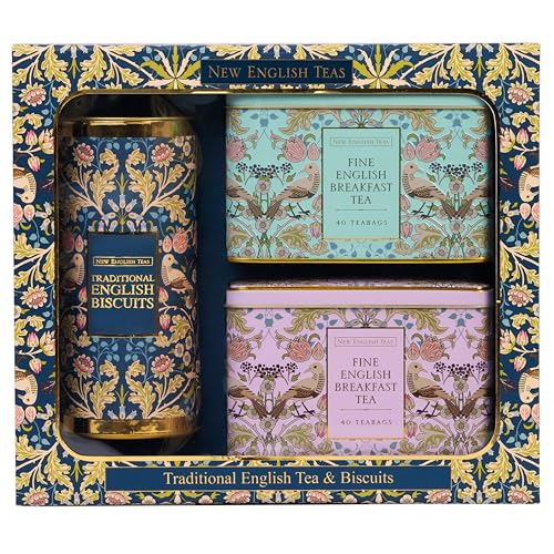 Song Thrush British Tea & Cookies Gift Set (80 Count)
