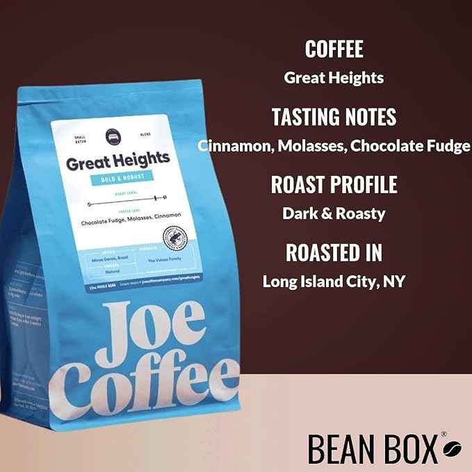Bean Box Coffee Sampler - Roasted by Joe, 4-Pack, Whole Bean Coffee, Gourmet Coffee