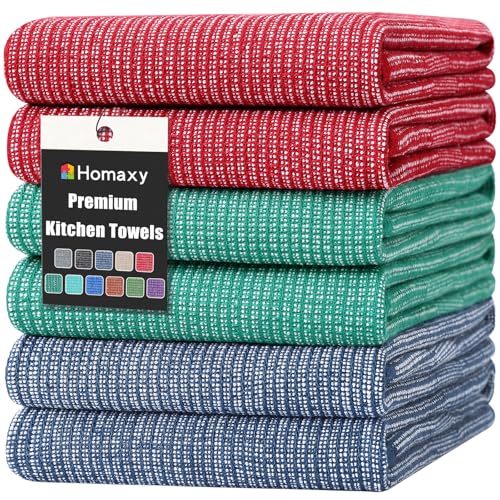 380 GSM Cotton Premium Kitchen Towels 6 Pack (6 Count)