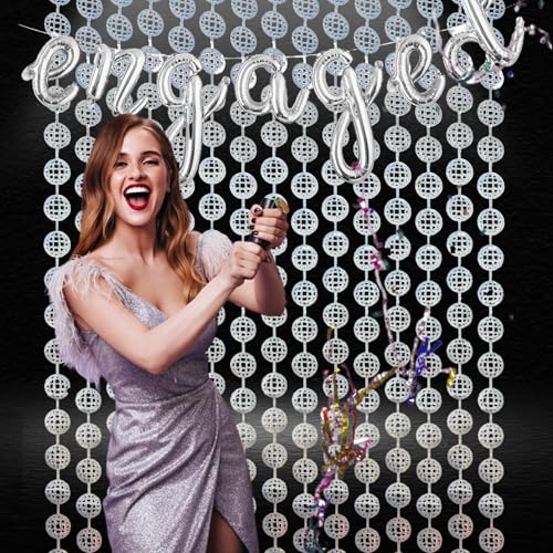 Disco Hanging Balls Fringe Backdrop (2 Count)