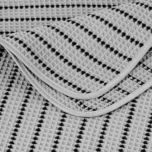 430 GSM Poly Blend Microfiber Quick Dry Waffle Bath Towel (4 Count)