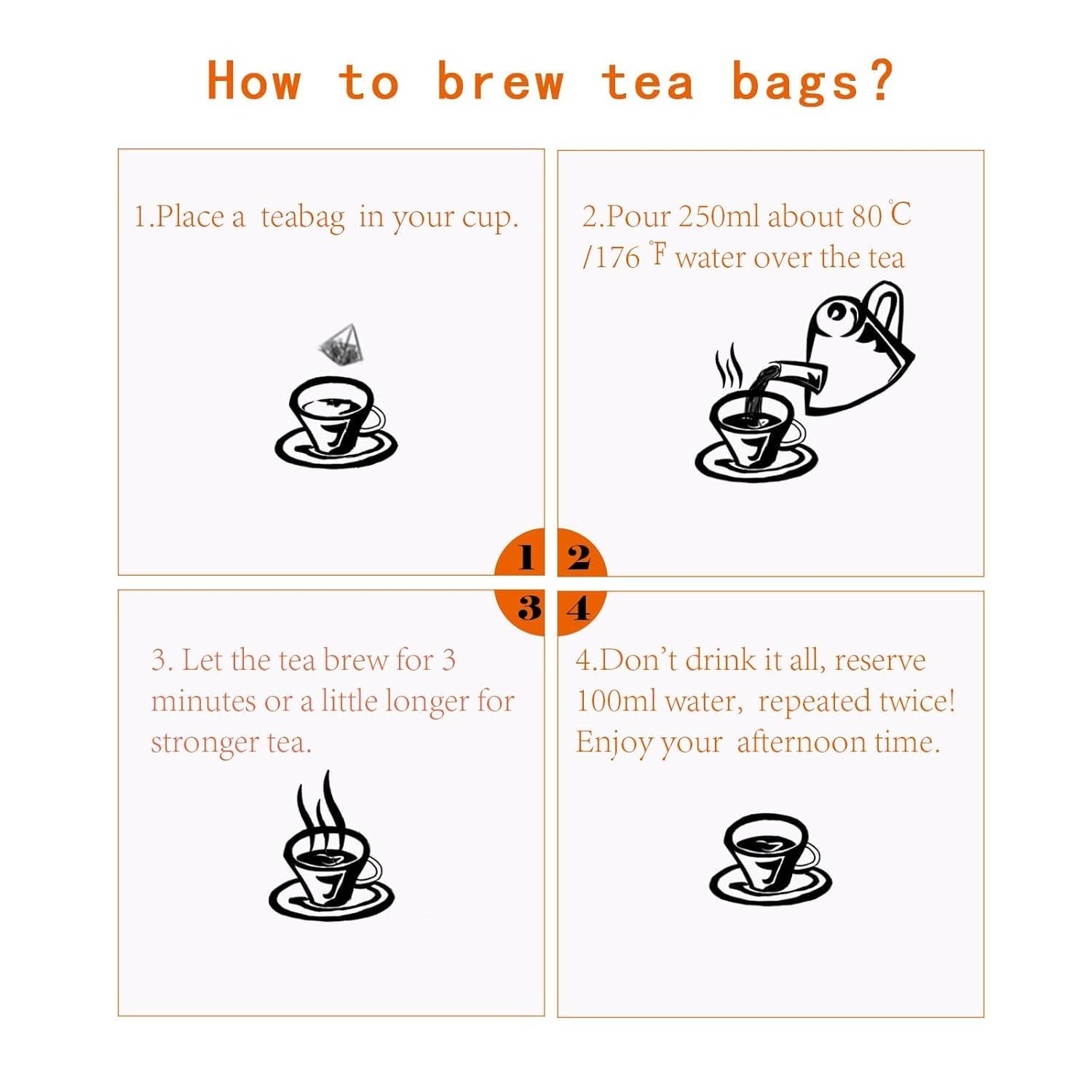 XIEJINJI Premium Puerh Tea - Eco-Conscious Black Tea Bags - Resealable Bag - Fully Fermented Tea Buds with Aged Aroma - Rich & Smooth - 40 * 3.2g