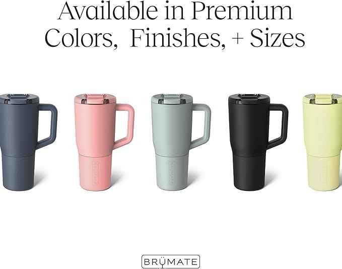 BrüMate Müv - 25oz 100% Leak Proof Insulated Coffee Mug with Handle & Lid - Stainless Steel Coffee Travel Mug - Double Walled Coffee Cup (Rose Taupe)