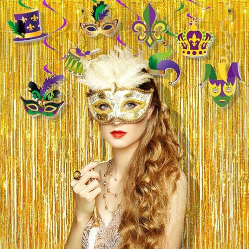 Gold Foil Fringe Curtains