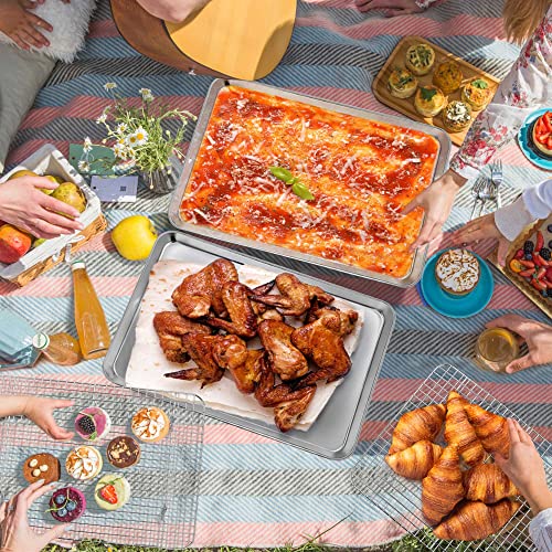 17.5 Inch Cookie Baking Sheet Pan with Wire Rack
