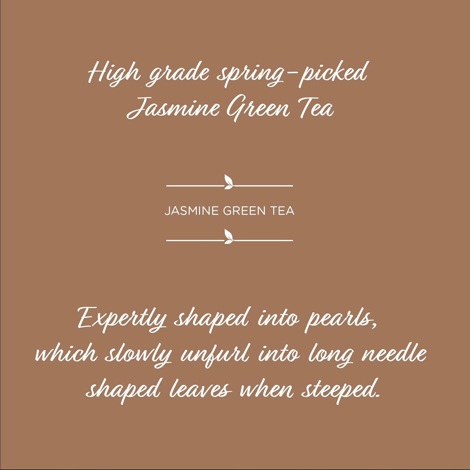 The Tea Spot Jasmine Pearls Green Tea | High-grade Jasmine infused Green Tea Pearls from Fujian | 15 Tea Bags