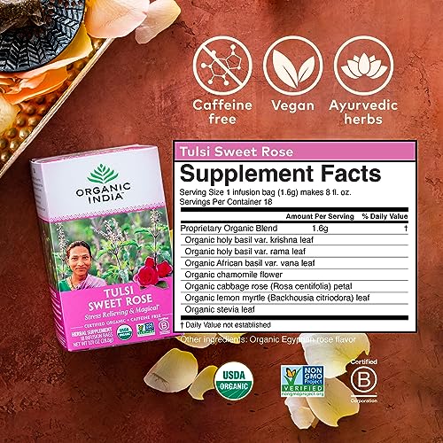 Tulsi Sweet Rose Herbal Tea (108 Count)