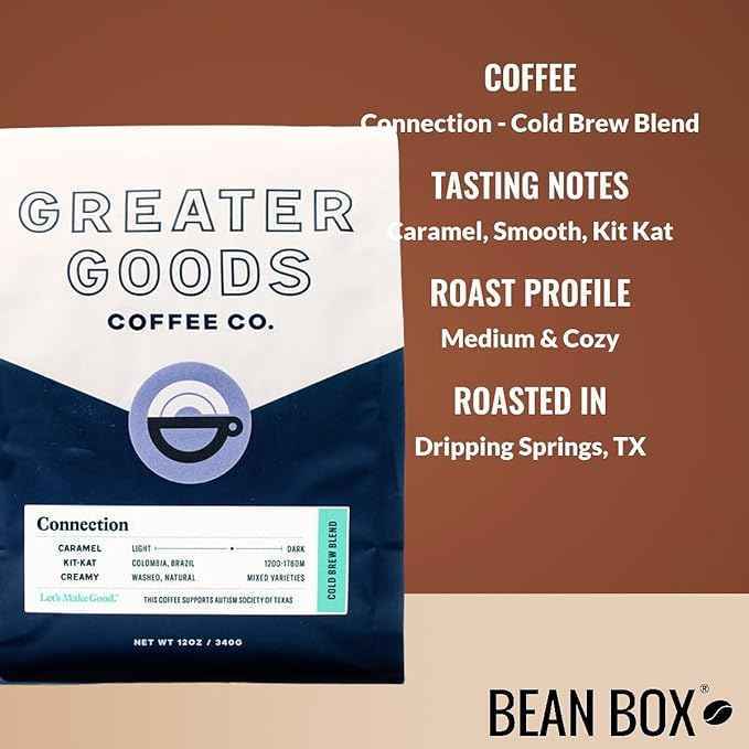 Bean Box Coffee Sampler - Cold Brew, 3-Pack, Freshly Ground, Gourmet Coffee