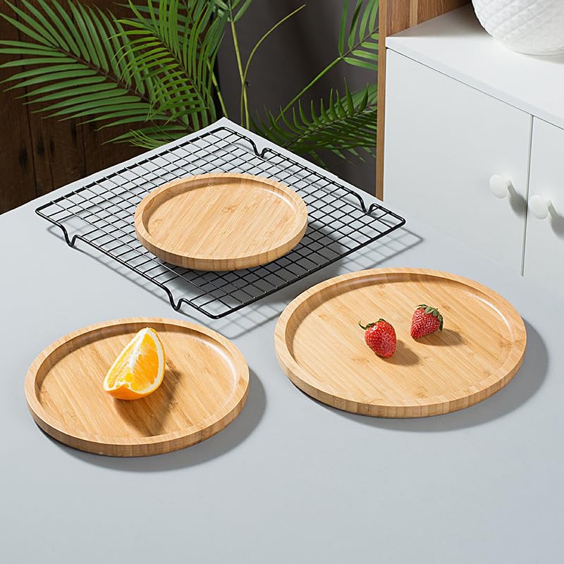Round Bamboo Tray