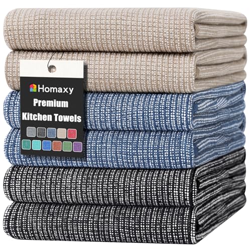 380 GSM Cotton Premium Kitchen Towels 6 Pack (6 Count)