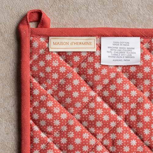100% Cotton Oven Mitt & Pot Holder Set
