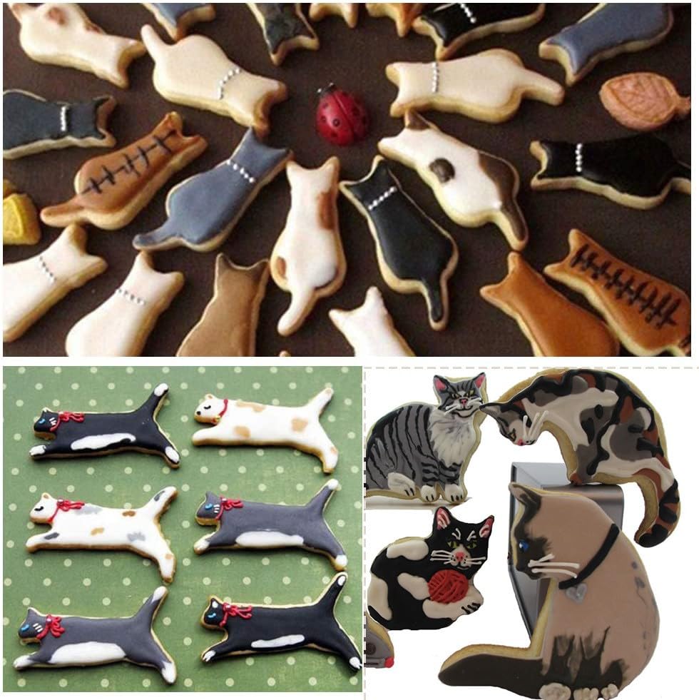 Cat Shaped Cookie Cutters Set (10 Count)