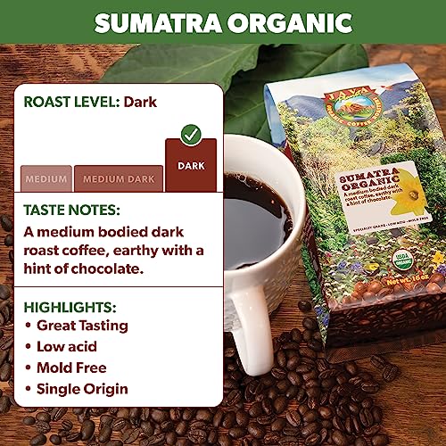 Low Acid Organic Coffee Beans Whole (16 Ounce)
