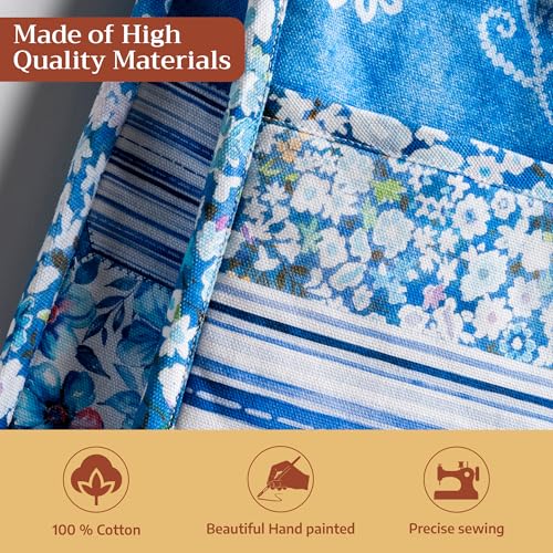 Double Oven Mitts 100% Cotton Double Oven Glove