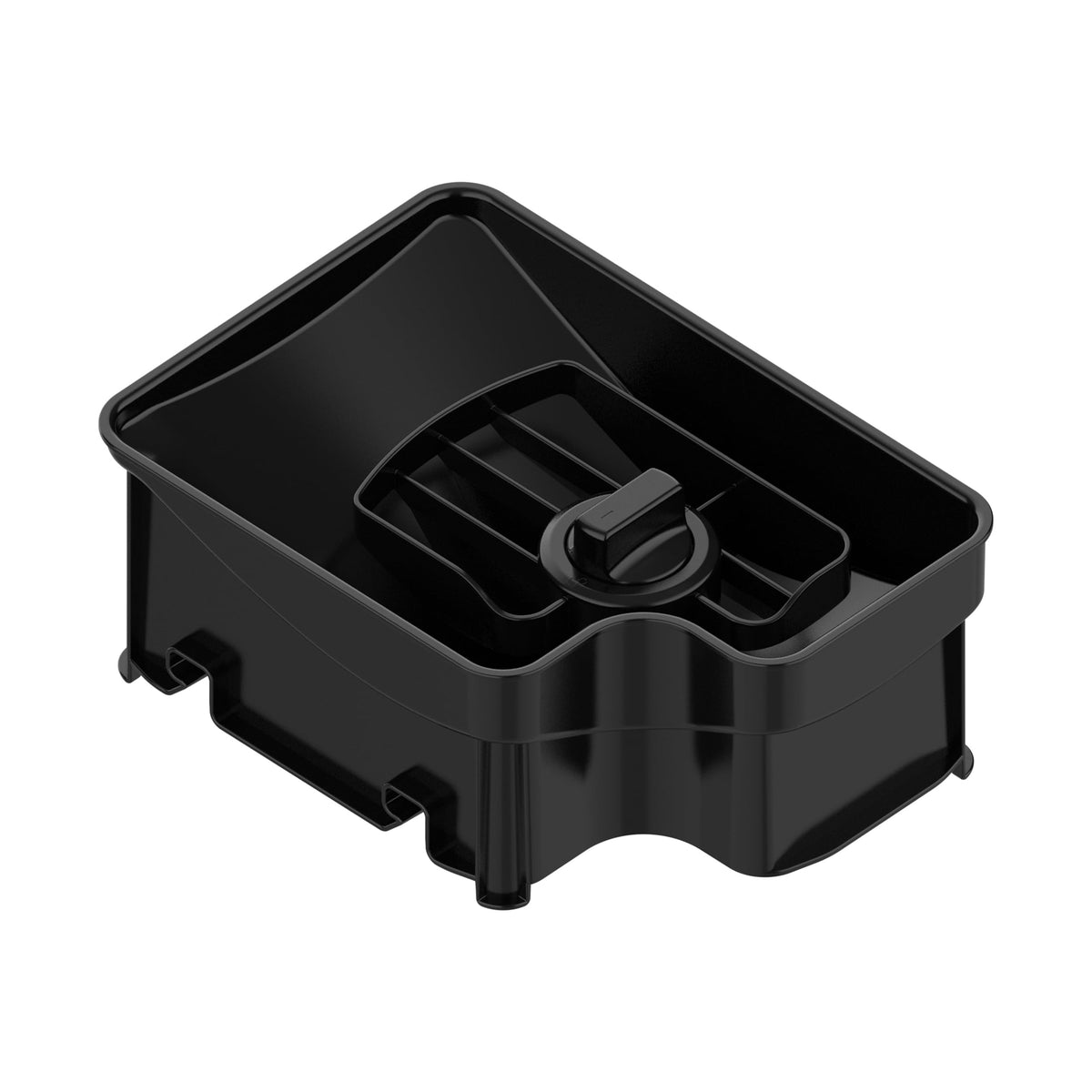 Plastic bean hopper and lid for fully automatic espresso machine