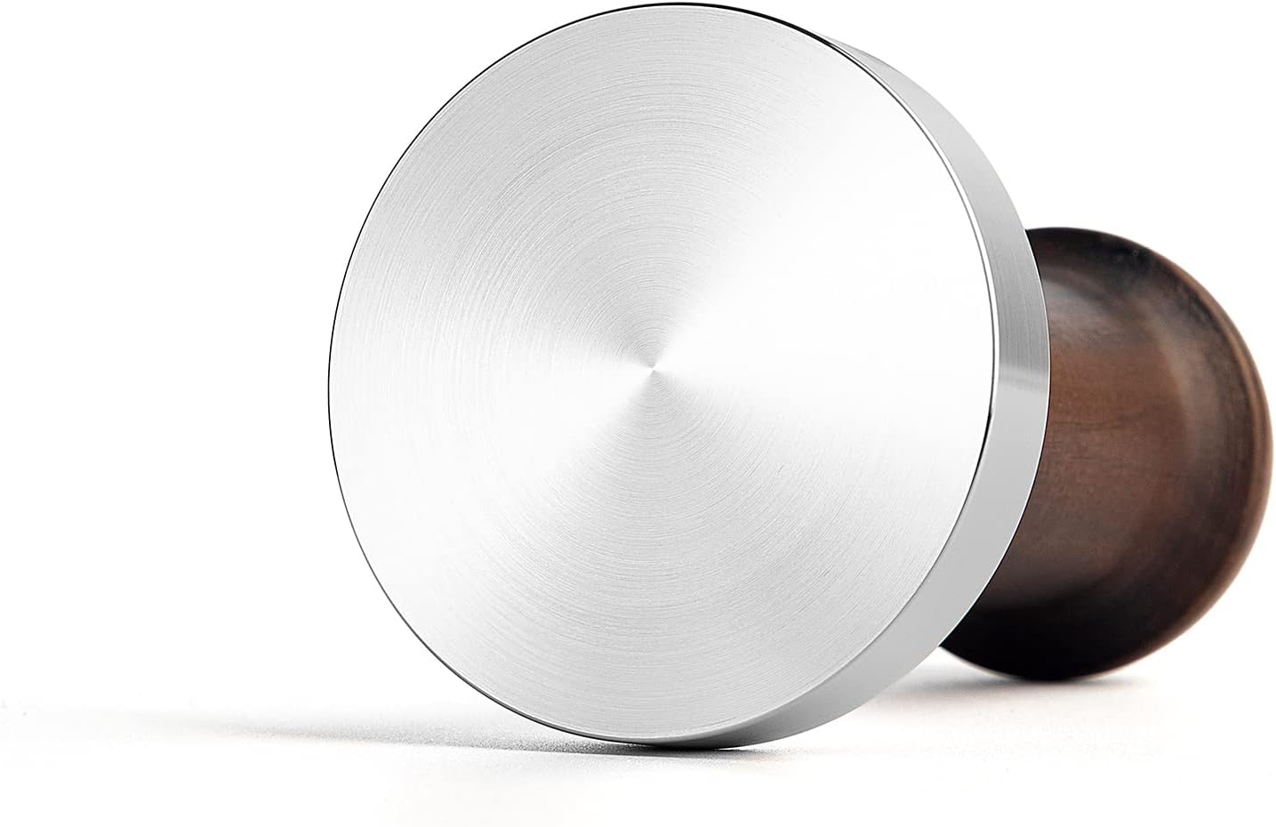 MOJAE 53mm Espresso Tamper, Coffe Tamper, Espresso Press Tool with 304 Stainless Steel Flat Base and Walnut Wooden Handle for Barista Espresso Machines, Fits for Breville Series 54mm Portafilter