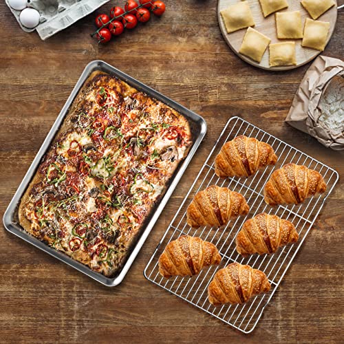 Baking Sheet with Wire Rack Set