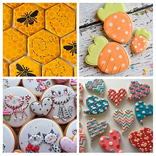 Cookie Stencils for Royal Icing Cookies Sugar Cookie (16 Count)