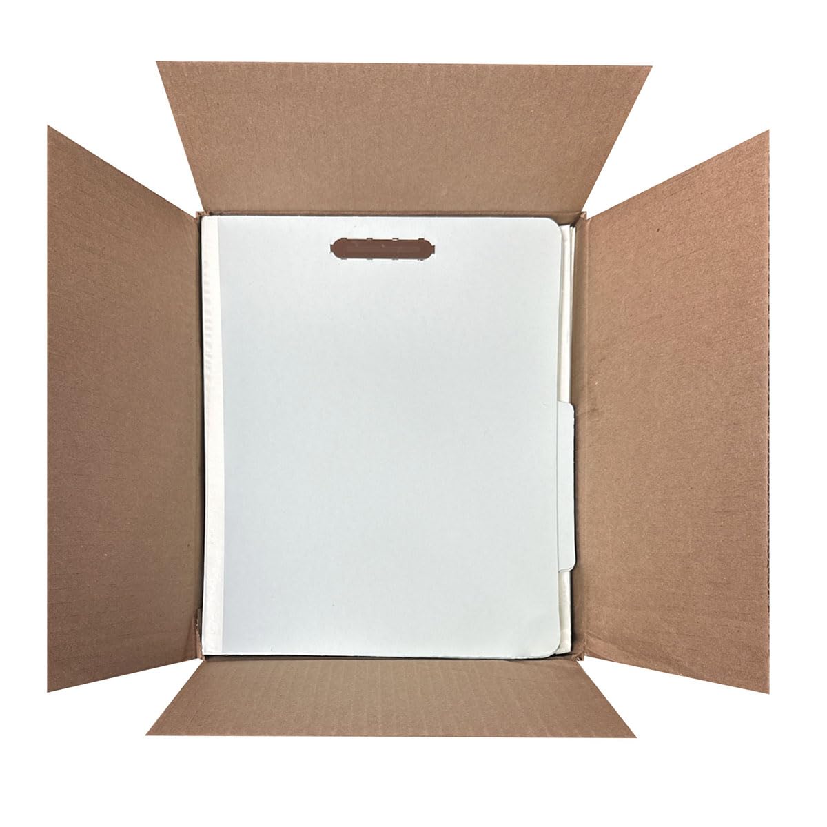 Sturdy Pressboard Classification File Folders with Fasteners (10 Count)