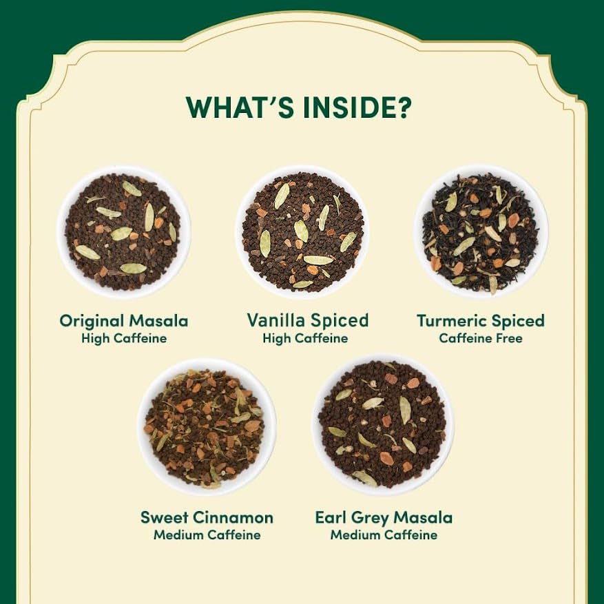 Assorted Chai Tea Bags Sampler (20 Count)