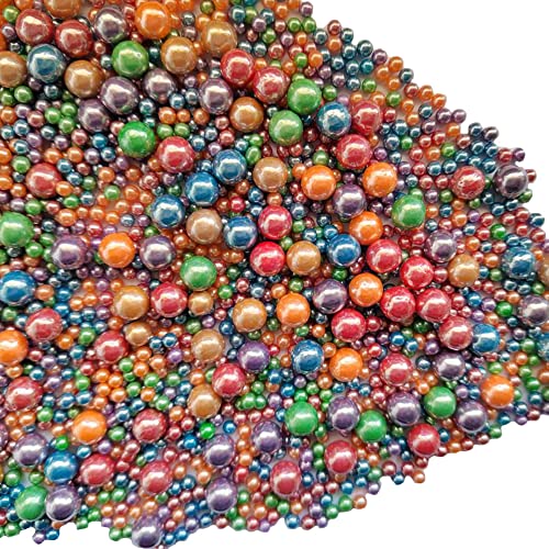 Edible Deep Colorful Sugar Pearls Candy Sprinkles 120G (4.23 Ounce)