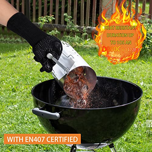 BBQ Gloves 1472F Heat Resistant Non (2 Count)