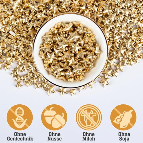 Gold Sprinkles 130g (4.58 Ounce)