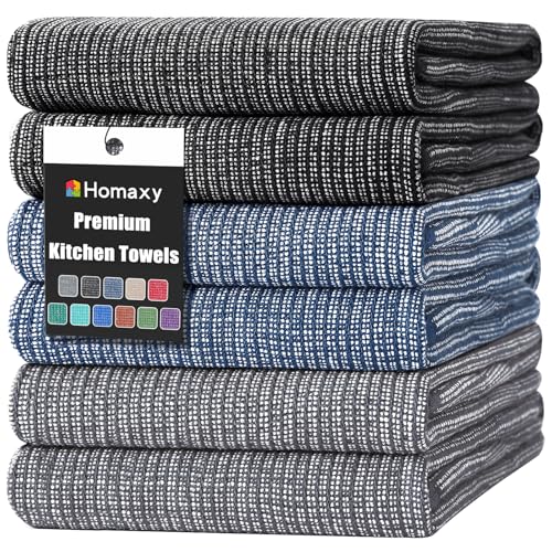 380 GSM Cotton Premium Kitchen Towels 6 Pack (6 Count)