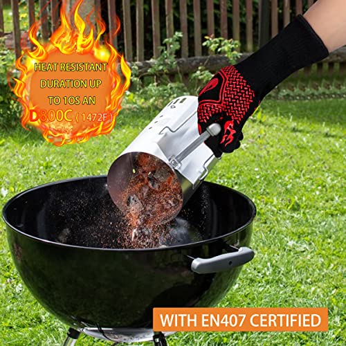 BBQ Gloves 1472F Heat Resistant Non (2 Count)