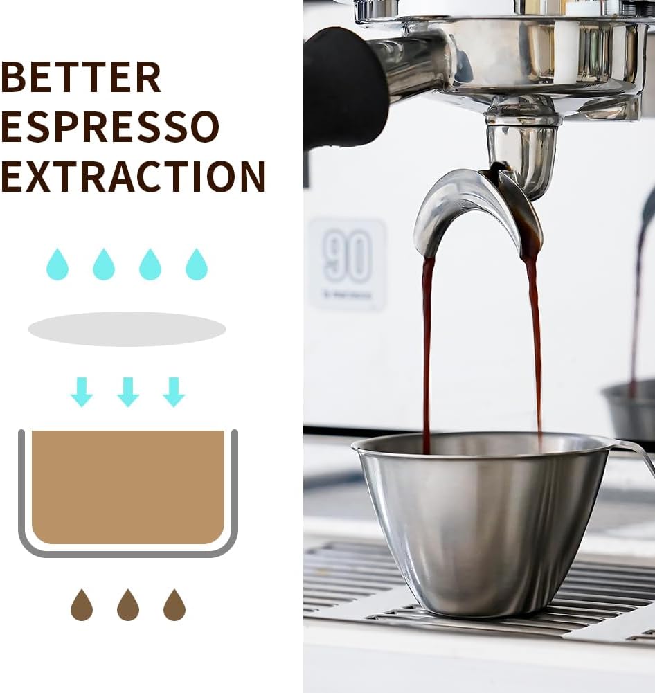 watchget 55mm Espresso Paper Filters - 500 Pcs Disposable Unbleached Coffee Filter Papers, Coffee Puck Screen Portafilter Filters for 58mm Portafilter Baskets and Espresso Machines