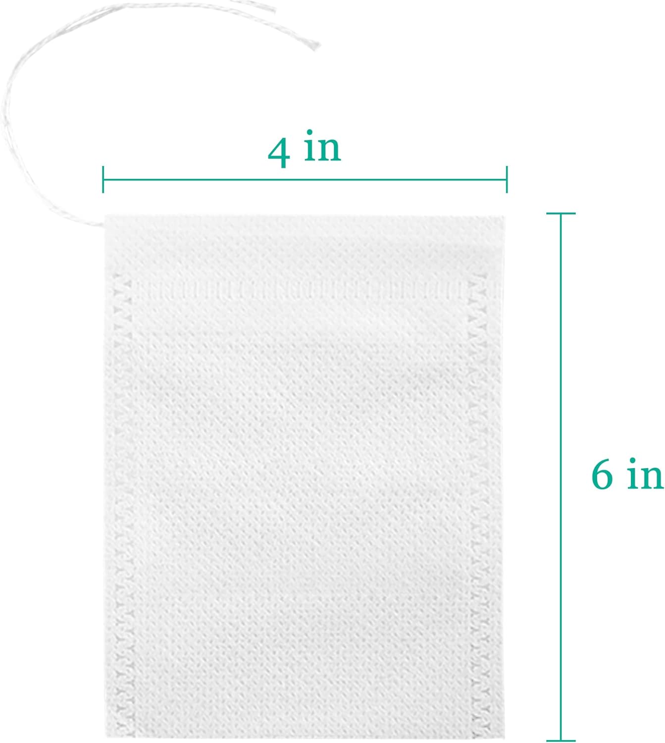 Yzurbu 200pcs 4''x6'' Cold Brew Coffee Filter Bags, No Mess Disposable Filter Bag with Drawstring for Coffee Grounds & Ice Tea