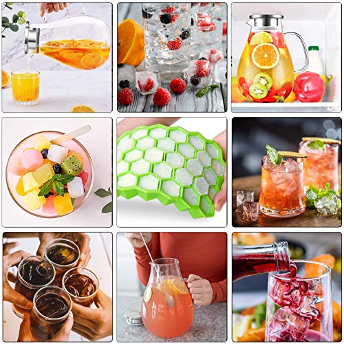 88OZ Glass pitcher with lid and Spout
