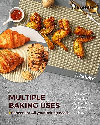 Silicone Baking Mat Set of 3 Grey