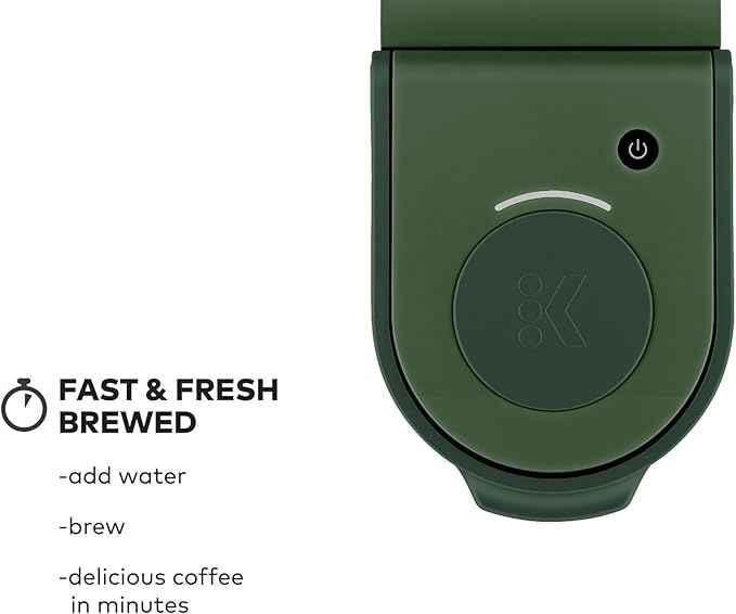 Keurig K-Mini Single Serve K-Cup Pod Coffee Maker, 6 to 12oz Brew size, with Cord Storage, Perfect for Small Spaces, Evergreen