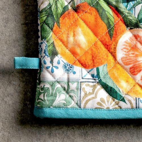 100% Cotton Oven Mitt & Pot Holder Set (2 Count)