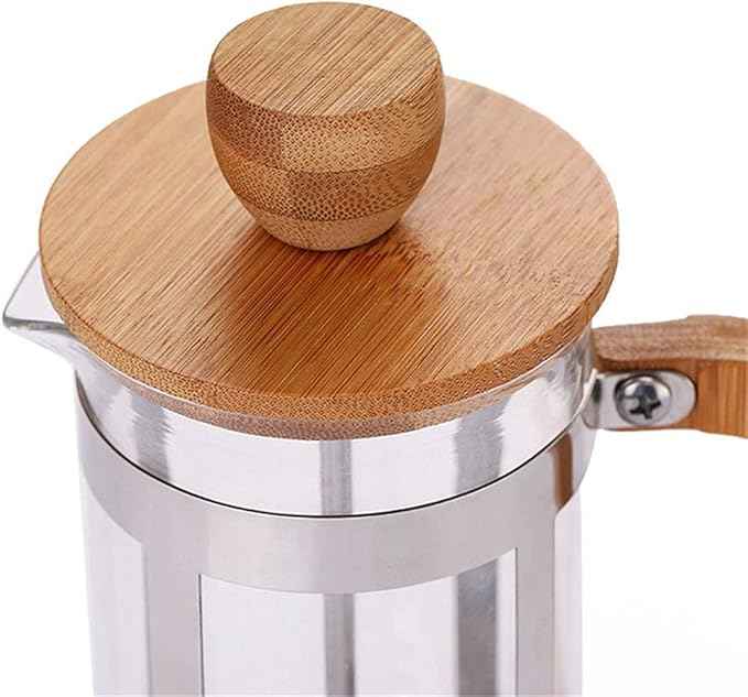 Press Eco Friendly Cover Coffee Plunger Tea Maker Percolator Filter Kettle Pot Glass Teapot