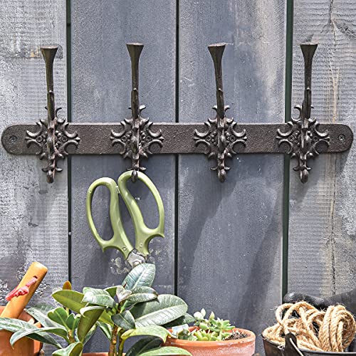 Vintage Cast Iron Wall Hook Rack