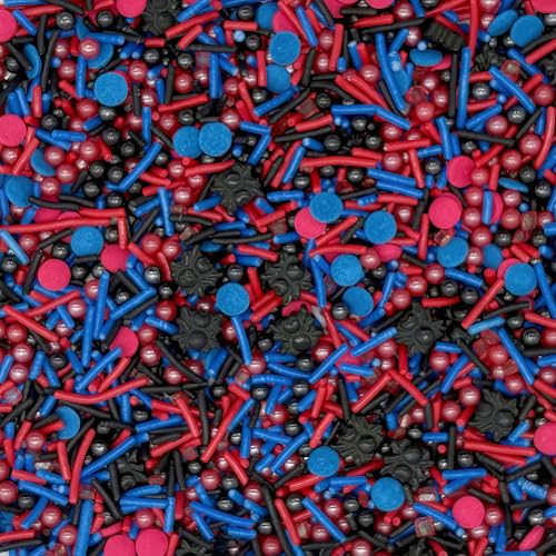 Spider Sprinkles Edible Superhero Cake Decorating Cake Decorations Cupcake Toppers Cookie Decorating Perfect for Cakes (3 Ounce)