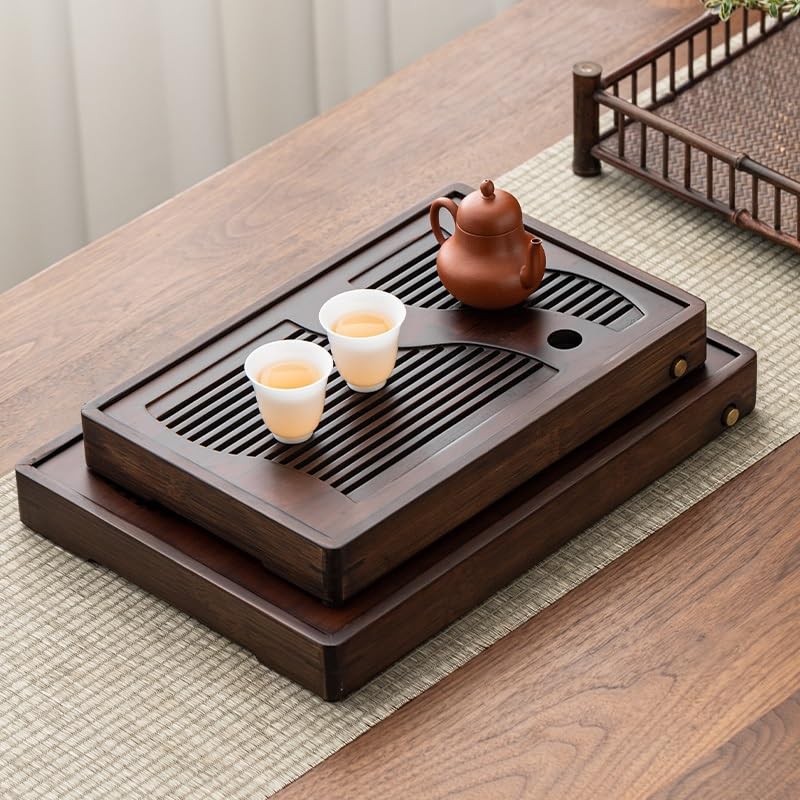 Tea Set Tea Tray Drainage Tray Kung Fu Tea Set Small Tea Table Home Office Water Storage Tea Sea Dry Tea Sea Chinese Tea Set