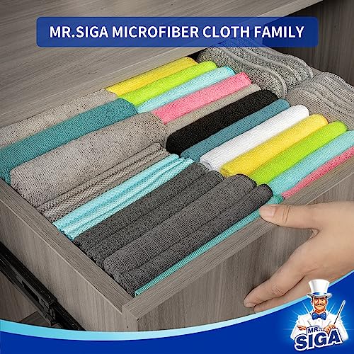 Waffle Pattern Microfiber Cleaning Cloths (6 Count)