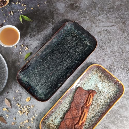 Ceramic Serving Dinner Plate Set (4 Count)