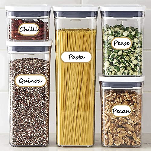 192pcs Removable Bottle Labels Waterproof Self