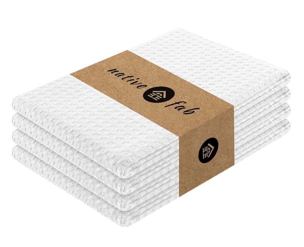 Cotton Kitchen Towel with Hanging Loop 16x26 inches (4 Count)