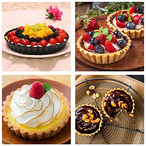 4 Inch Mini Quiche Pan Set of 6 (6 Count)