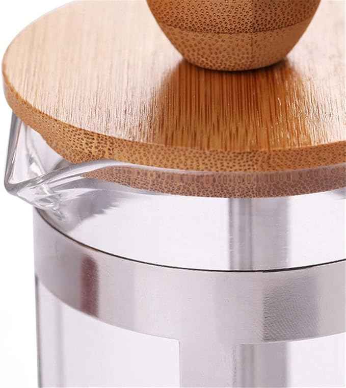 Press Eco Friendly Cover Coffee Plunger Tea Maker Percolator Filter Kettle Pot Glass Teapot