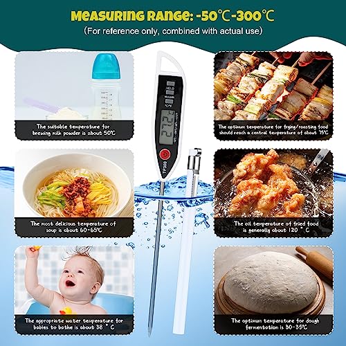 12 Set Digital Food Thermometer Long Probe Instant