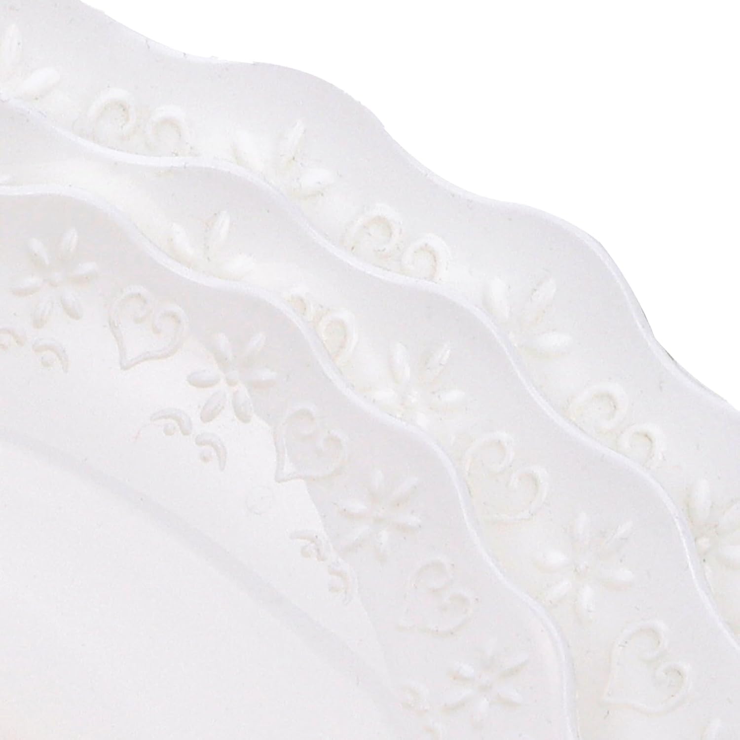 Tosnail 3-Pack 3-Tiers White Plastic Cupcake Stand, Dessert Serving Trays, Party Serving Tray Fruit Pastry Holders Catering Tray for Wedding, Party, Gathering - Round with Gold Rod