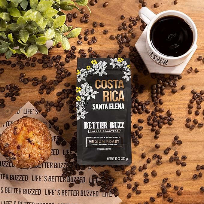 Costa Rica Whole Bean Coffee Medium Roast (12 Ounce)
