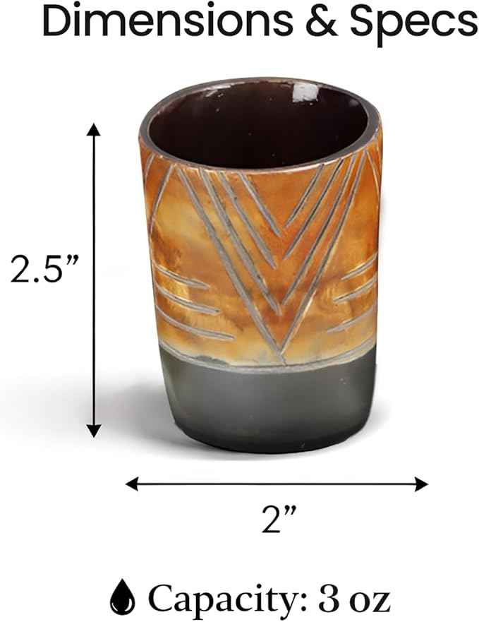 Handicrafts Home Viking Horn Shot Glasses Set of 4, Handmade Natural Ox Horn, Rustic Viking Drinkware Whiskey Shot Cups, Father’s Day Gifts, Medieval Decor Gift Set for Men & Groomsmen, Birthday Gifts